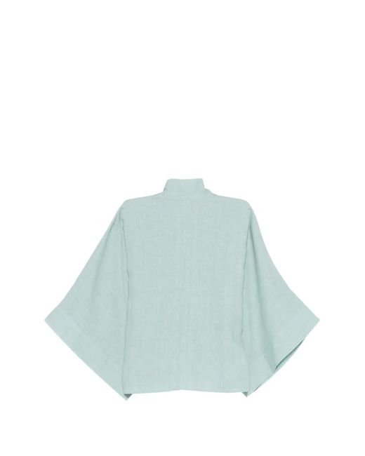 Eleventy Blue Wide-Sleeved Jacket