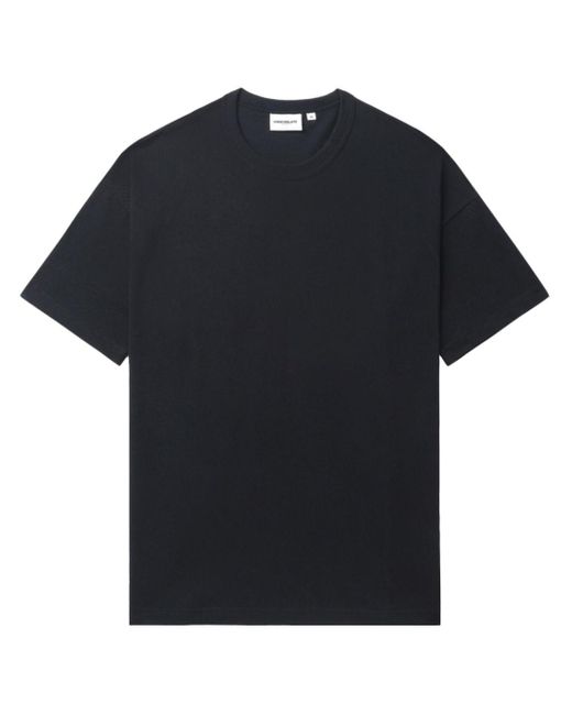 Chocoolate Black Logo-patch Cotton T-shirt for men