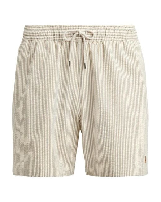 Polo Ralph Lauren Natural Traveler Striped Swim Shorts for men