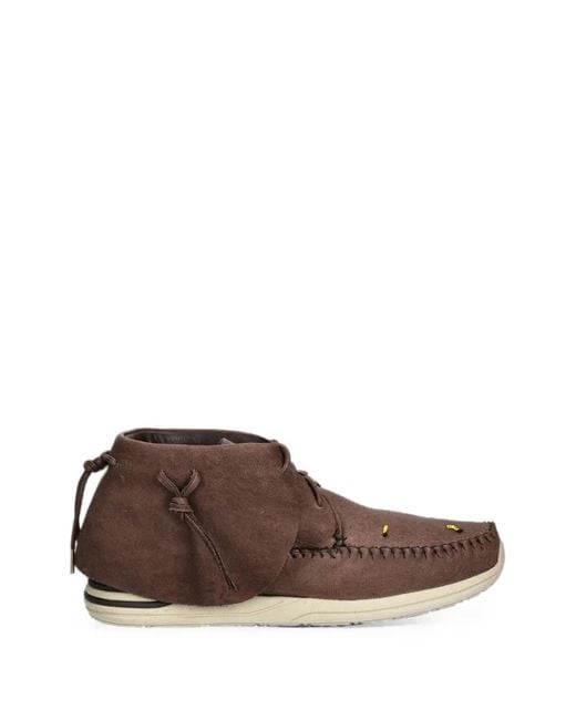 Visvim Brown Bead-Embellished Fbt Sneakers for men