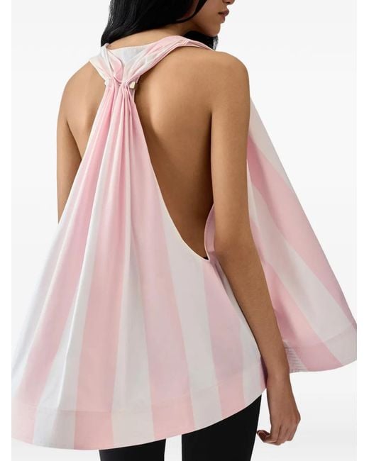Chaleco Norma A Rayas Jacquemus de color Pink