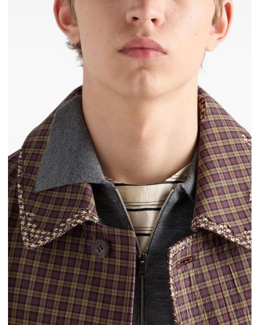 Prada Wollen Poloshirt in het Gray voor heren