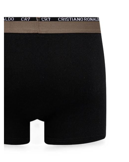 Cristiano Ronaldo CR7 Black Logo-Waistband Trunks (Set Of Seven) for men