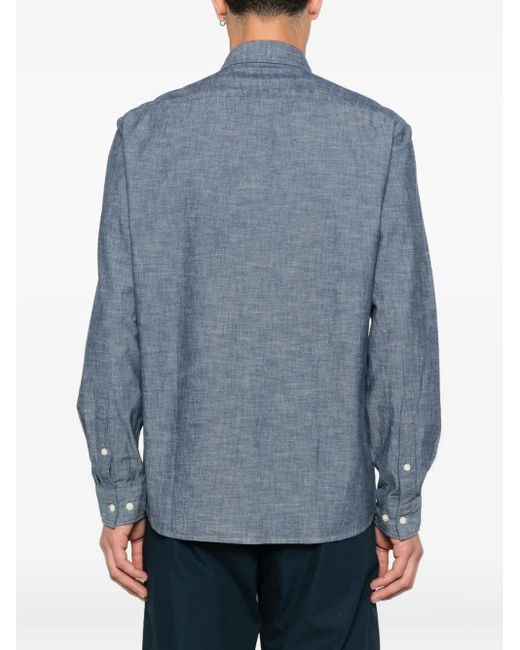 Marc O' Polo Blue Button-Fastening Shirt for men