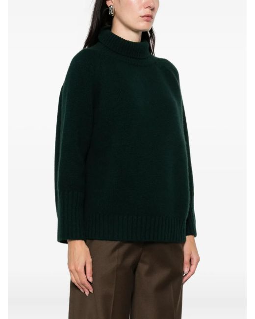 Be You Black Button Roll-Neck Knitwear