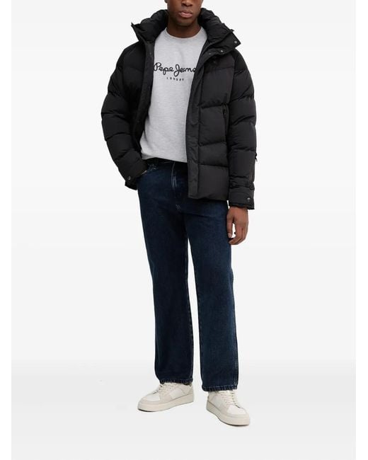 Blauer Black Hooded Jacket for men