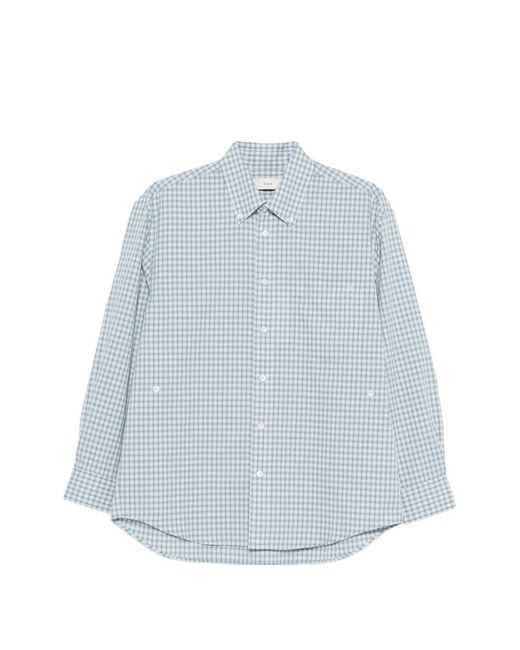DUNST Blue Checked Button Shirt