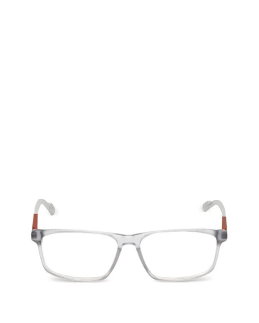 Adidas White Brille Mit Eckigem Gestell