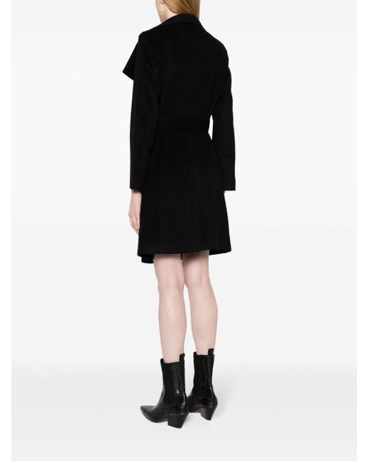 MICHAEL Michael Kors Black Belted Double-breasted Coat
