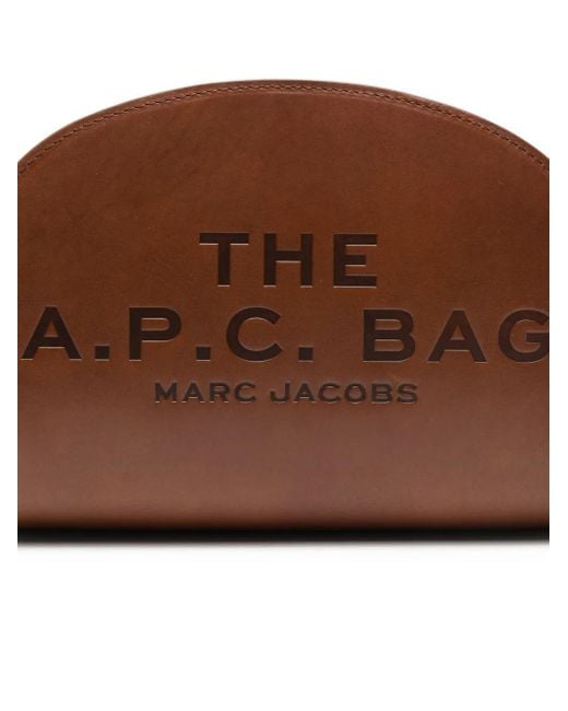 A.P.C. Brown Embossed Satchel