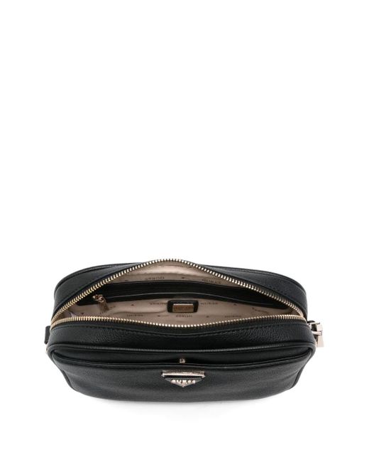 Guess Black Meridian Ii Logo-Plaque Cross Body Bag