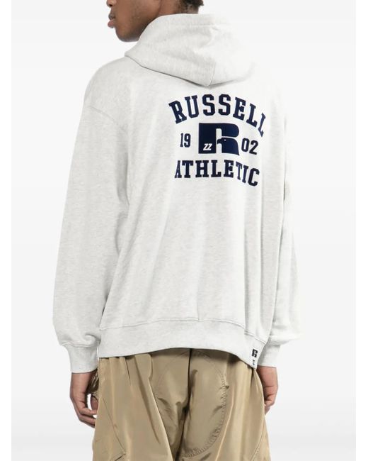 Izzue X Russell Athletic Hoodie Mit Logo-Stickerei in White für Herren