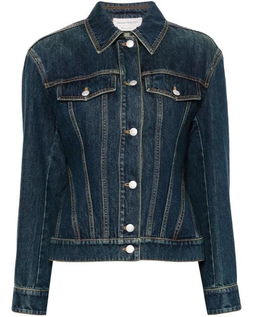 McQueen Blue Denim Jacket