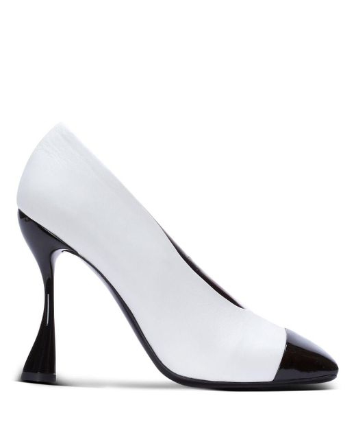 Zapatos Eden con tacón de 95 mm Balmain de color White