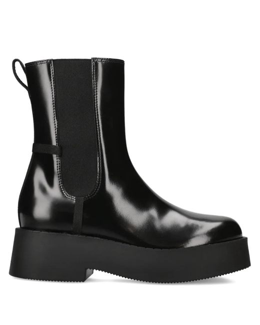 Premiata Black Ascot-Stiefel Mit Plateau