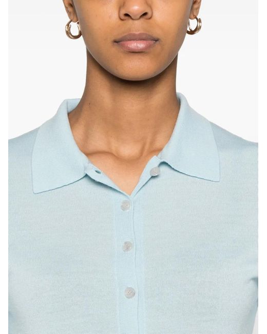 Allude ウールトップ Blue