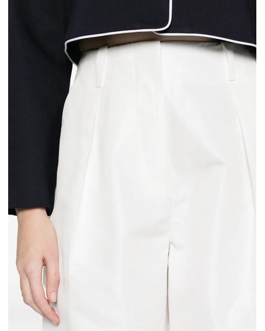 Maje White Balloon Suit Trousers