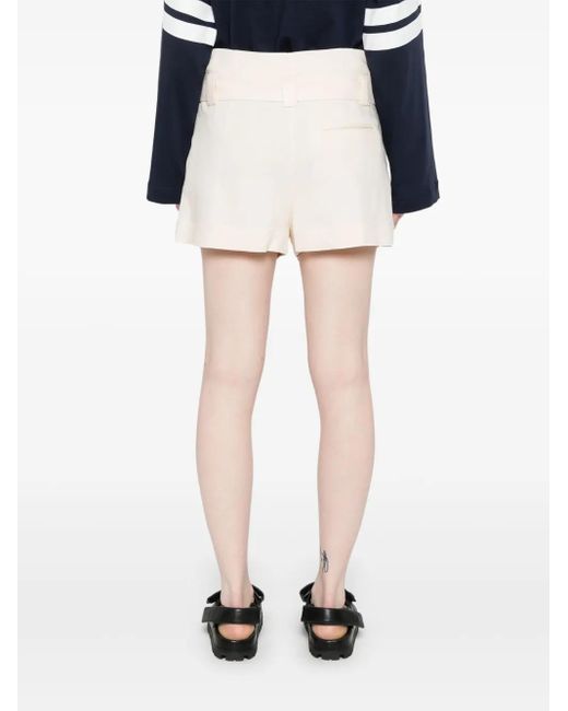 MSGM Shorts Met Ceintuur in het Natural
