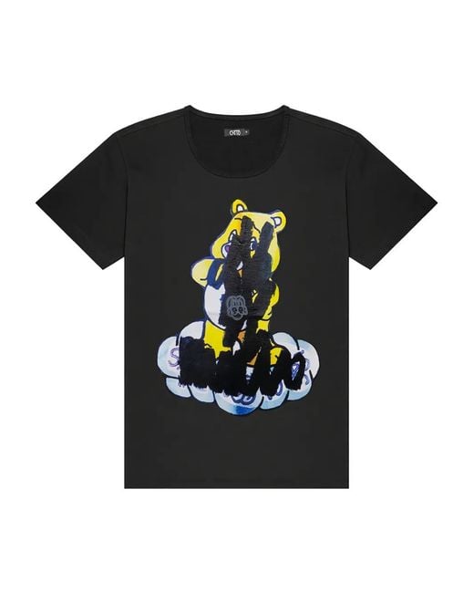 Chio Black Bear-Print T-Shirt for men