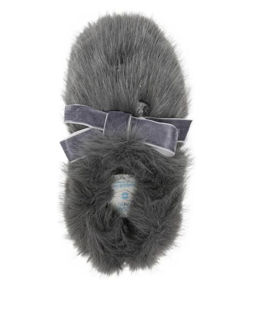 Rockfish Gray X Susan Fang Mules En Fourrure