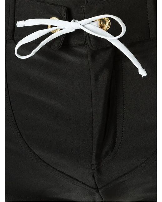 Amir Slama Black Panelled Drawstring Trunks for men