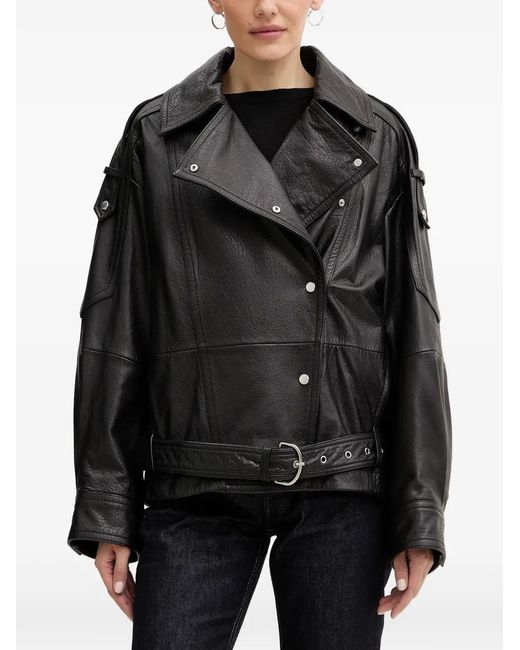 Boss Black Buttoned Belted Jacket