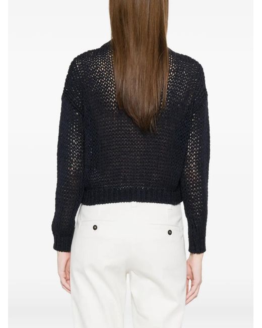 Roberto Collina Black V-Neck Cardigan