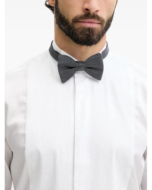 Boss White Hank Long-Sleeve Shirt for men