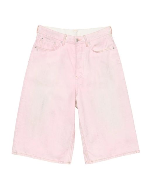 Shorts di Acne in Pink da Uomo