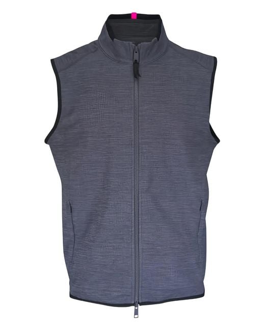 G/FORE Blue Zip Sleeveless Jacket for men