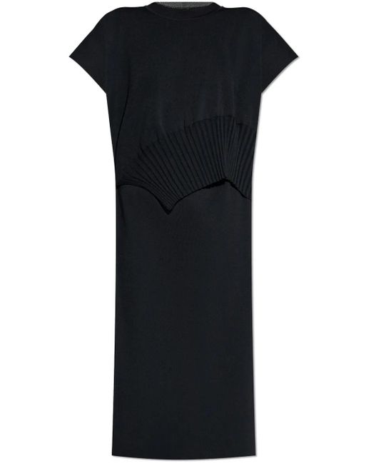 Issey Miyake Black Klassisches T-Shirtkleid