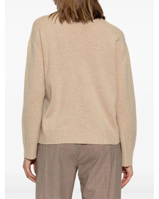 Fabiana Filippi Natural Monili-Embellished Sweater