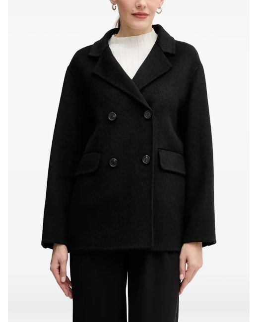 GAUDI Black Double-Breasted Coat