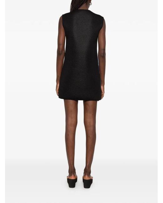 The Artistylist Black Graphic-Print Sleeveless Dress