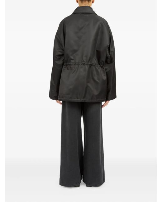 MM6 by Maison Margiela Black Drawstring Jacket