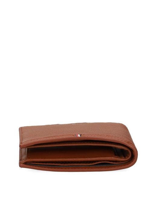 Tommy Hilfiger Brown Portefeuille En Cuir À Détail De Coutures for men