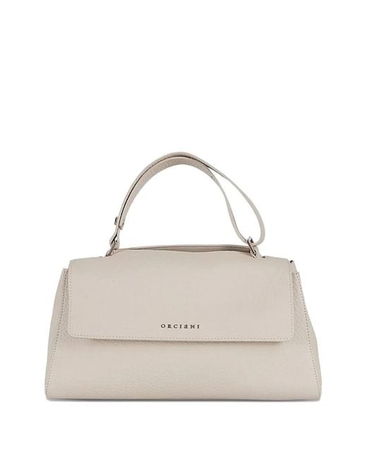 Orciani Natural Leather Shoulder Bag