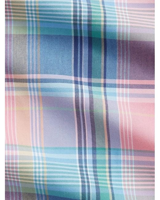 Polo Ralph Lauren Blue Checked Long-Sleeve Shirt for men