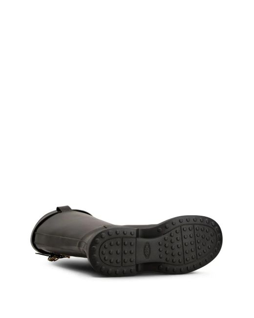 Botas altas con paneles elásticos Tod's de color Black