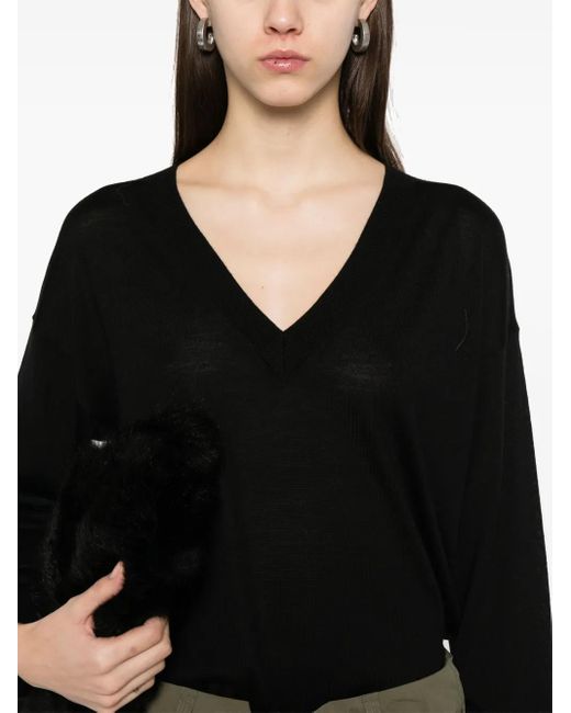 P.A.R.O.S.H. Black Linfa Pullover