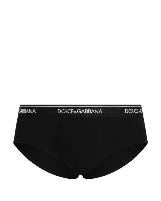 Dolce & Gabbana Black Set Of 3 Brando Briefs for men