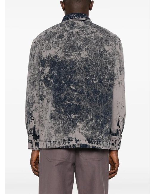 Etudes Studio Jeanshemd Aus Bio-Baumwolle in Gray für Herren