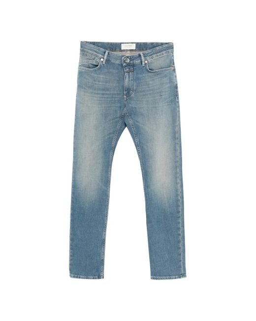 Closed Blue Button Jeans for men