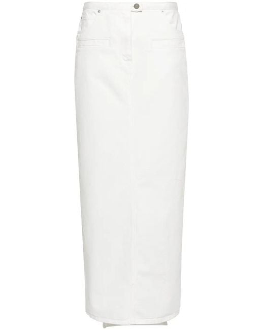 Courreges White Heritage Cotton Skirt