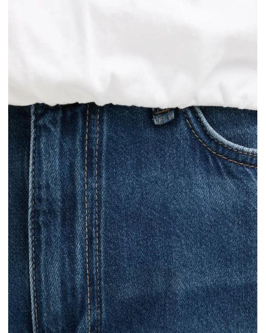 Rag & Bone Blue Sofie Wide-Leg Jeans
