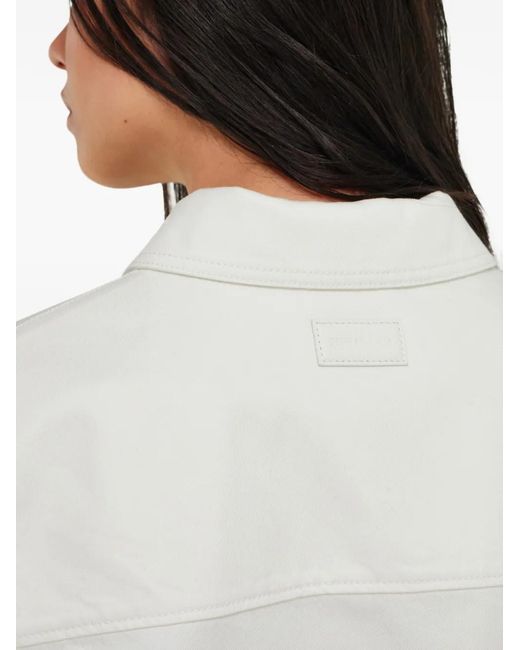 Ferragamo White Denim Blouson