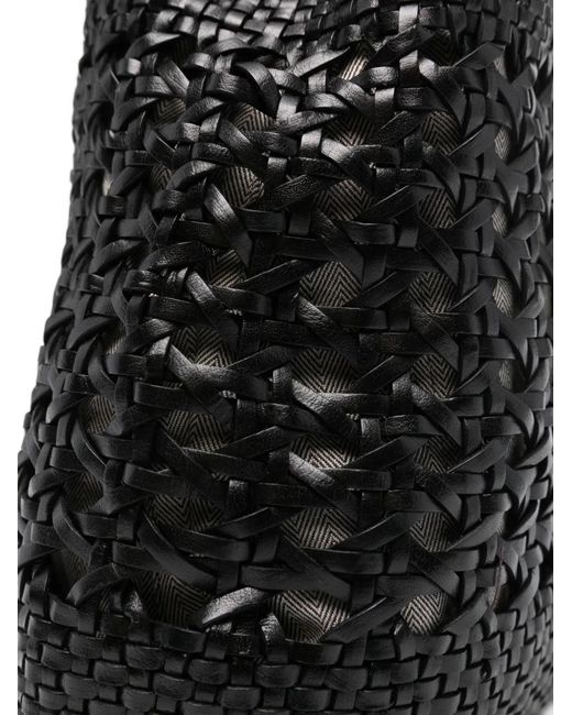 Dragon Diffusion Black Sac Cabas Santa Cano À Design Tressé