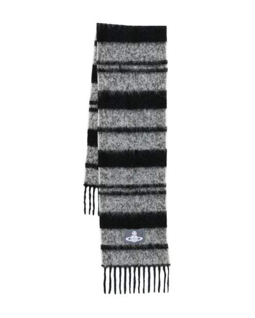 Vivienne Westwood Gestreepte Sjaal in het Black