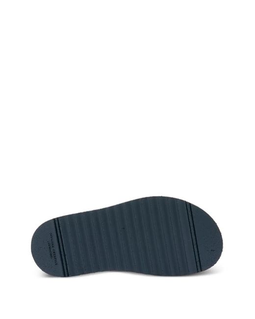 Officine Creative Blue Sands 105 Double-Strap Suede Sandals