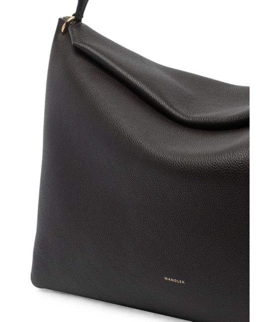 Wandler Black Penelope Leather Shoulder Bag